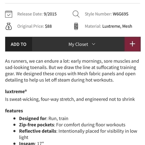 LULULEMON Vent it Out Crop Legging in Space Dye Twist Ultra Violet & Navy - Picture 9 of 12